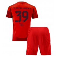 Echipament fotbal Bayern Munich Mathys Tel #39 Tricou Acasa 2024-25 pentru copii maneca scurta (+ Pantaloni scurti)